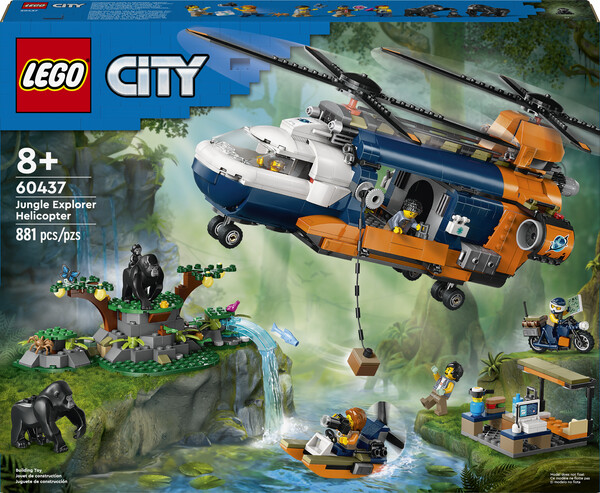 LEGO LEGO 60437 L’hélicoptère au camp de base d’exploration de la jungle 673419391078