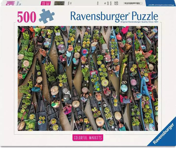 Ravensburger casse-tête Casse-tête 500 Marché flottant Indo 4005555018131