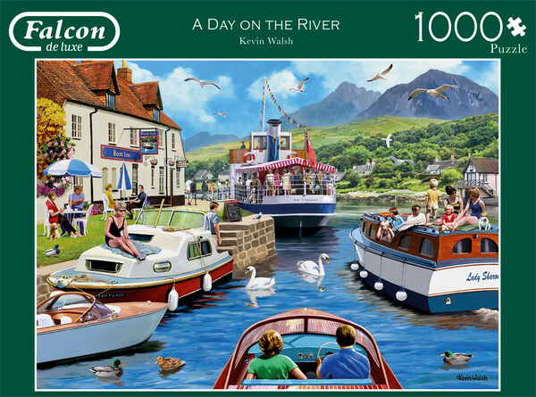 Falcon de luxe Casse-tête 1000 Une journée en bateau sur la rivière (A Day on the River) 8710126112410