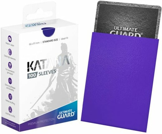 ultimate guard Protecteurs de cartes Standard Katana standard bleu 66x91mm 100ct 4260250073773