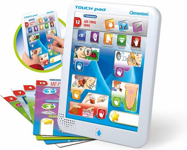 Clementoni Touchpad éducatif parlant (fr), 20 activités, alphabet (lettres) 8005125625772