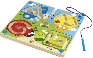 Hape Labyrinthe à billes insectes en bois avec baguette aimantée 6943478009912