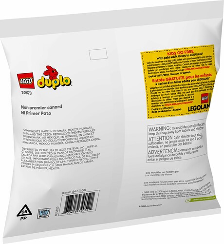 LEGO LEGO 30673 Mon premier canard 673419390521