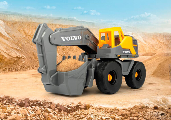 Dickie Toys Mack/Volvo Camion transporteur de machinerie lourde Sons et lumières 70 cm 4006333065941