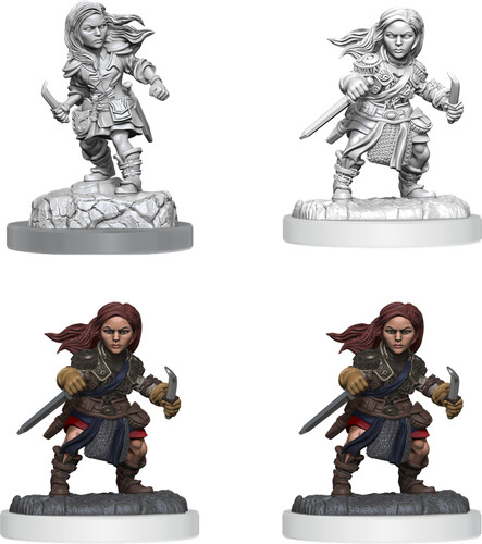 NECA/WizKids LLC Dnd unpainted minis wv20 halfling rogue female 634482904039