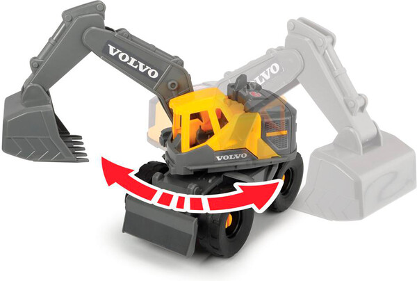 Dickie Toys Mack/Volvo Camion transporteur de machinerie lourde Sons et lumières 70 cm 4006333065941