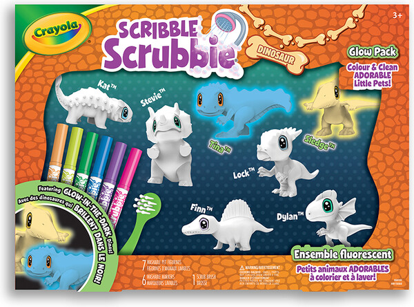 Crayola Scribble Scrubbie Dino 7ct. Combo Pack 063652535603