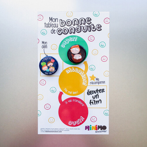 Minimo Mon tableau de bonne conduite (Tableau aimanté + 1 aimant) 628110966292