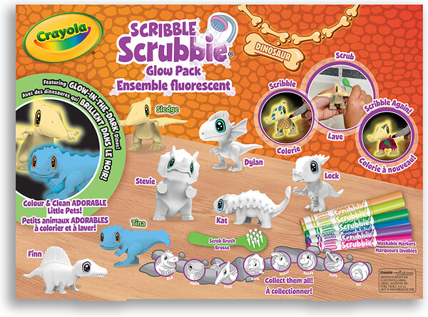 Crayola Scribble Scrubbie Dino 7ct. Combo Pack 063652535603