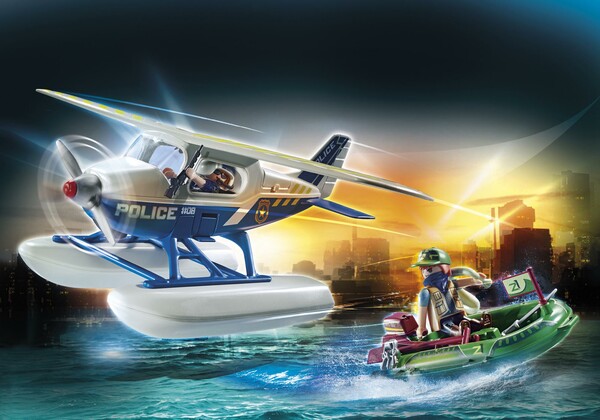Playmobil Playmobil 70779 Hydravion de police et bandit 4008789707796