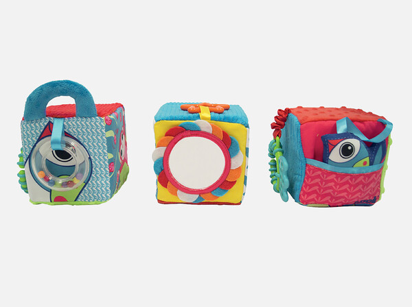 LUDI Cube d'éveil en tissu Jungle 3550833300381