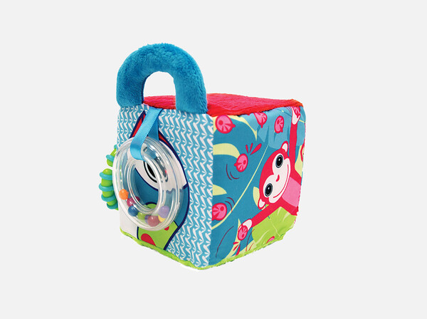 LUDI Cube d'éveil en tissu Jungle 3550833300381