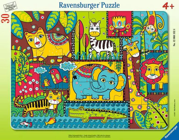 Ravensburger casse-tête Casse-tête 30 Carton encadré - Jungle Animal 4005555041528