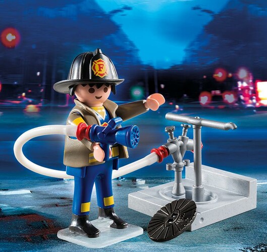 Playmobil Playmobil 4795 Pompier avec bouche d'incendie (mars 2016) 4008789047953