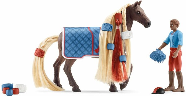 Schleich Schleich 42586 Coffret cheval à coiffer Leo et Rocky 4059433574417