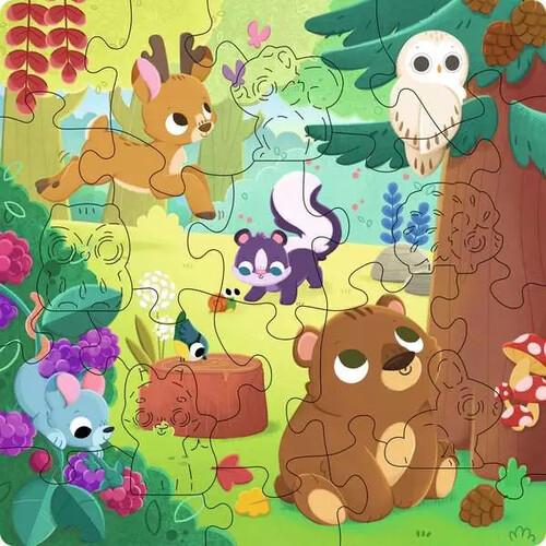 Ravensburger casse-tête Casse-tête 22 Pièces en bois - Animaux forêt 4005555040804