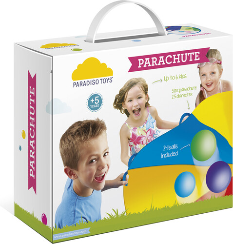 Paradiso Toys Parachute 8' et 24 balles 5420051232574