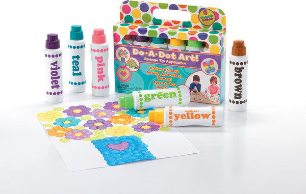 Crayons à points couleurs vives, ensemble de 6 757098001036