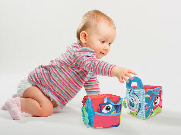 LUDI Cube d'éveil en tissu Jungle 3550833300381