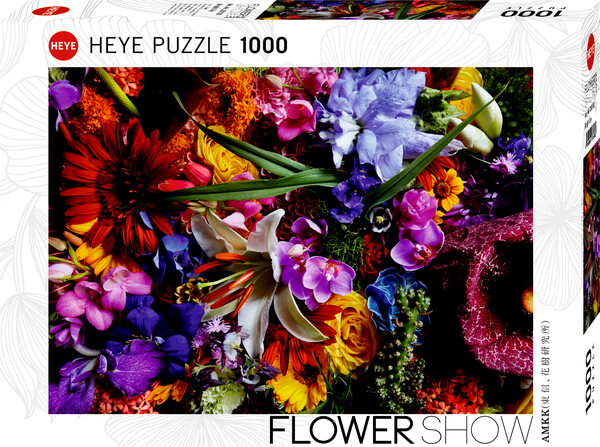 Heye Casse-tête 1000 A. Makoto - fleurs aux couleurs vives 4001689297398