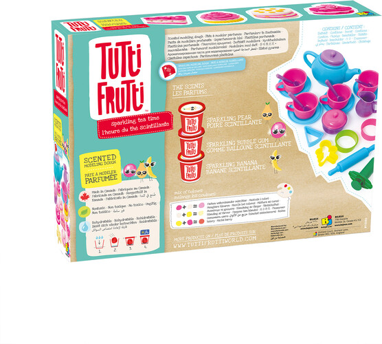 Tutti Frutti Pâte à modeler scintillant ensemble l'heure du thé boîte large (fr/en) 061404150852