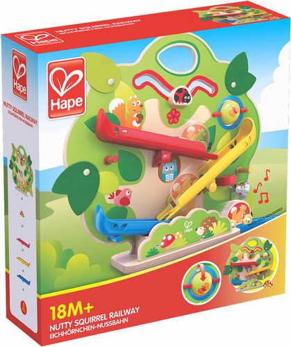 Hape Chemin de fer écureuil en bois 39x37x11cm 6943478021778