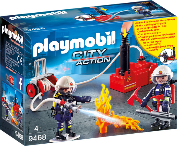 Playmobil Playmobil 9468 Pompiers avec matériel d'incendie 4008789094681