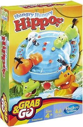 Hasbro Grab and Go Games Hungry Hungry Hippos (Hippos affamés) (fr/en) 630509281718