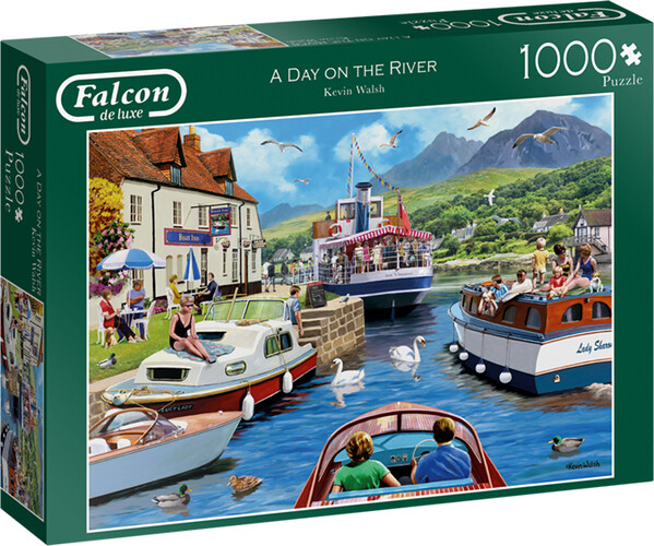 Falcon de luxe Casse-tête 1000 Une journée en bateau sur la rivière (A Day on the River) 8710126112410