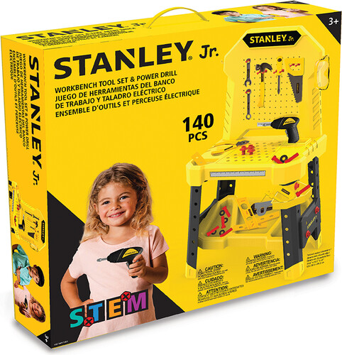 Stanley Jr. Stanley Jr. Établi de construction avec mini perceuse & outils 878834007522