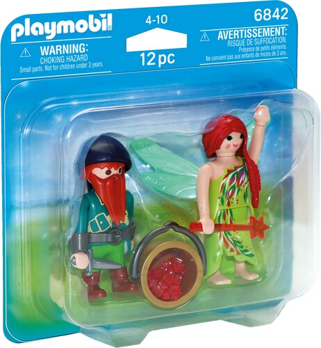 Playmobil Playmobil 6842 Duo Fée et nain de la forêt 4008789068422