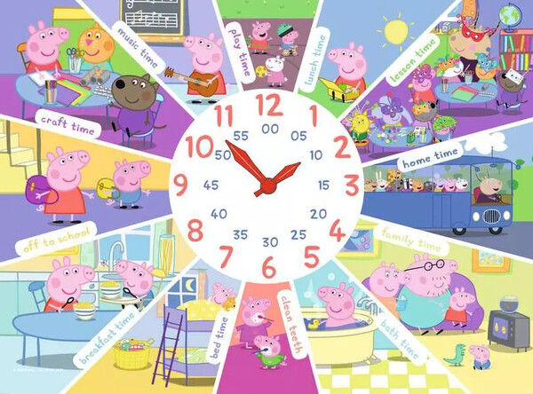 Ravensburger casse-tete Casse-tête 60 Peppa Pig Tell the Time 4005556095100