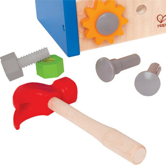 Hape Boîte à outils en bois, marteau, tournevis, clé 6943478004238