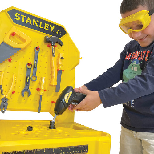 Stanley Jr. Stanley Jr. Établi de construction avec mini perceuse & outils 878834007522
