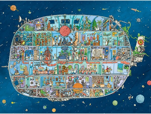 Heye Casse-tête 1500 Spaceship - Adolfsson 4001689298418