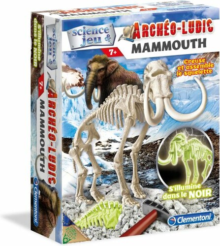 Clementoni Fouille Archéo-ludic mammouth phosphorescent (fr) 8005125520701