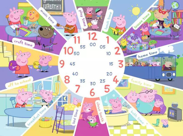 Ravensburger casse-tete Casse-tête 60 Peppa Pig Tell the Time 4005556095100