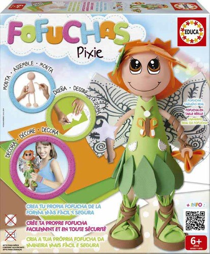 Educa Borras Créer une poupée Fofuchas fée Pixie 8412668163645