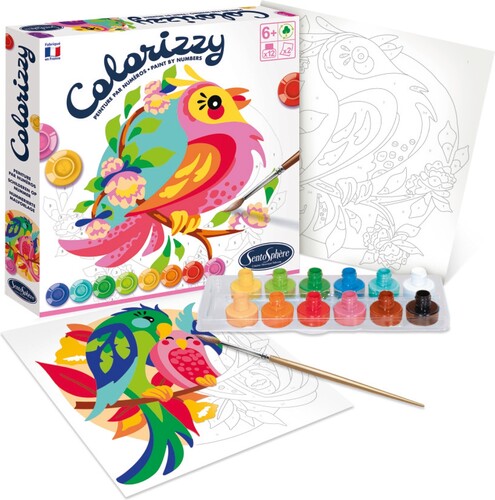 colorizzy Peinture à numéro Colorizzy - Perruches (fr/en) 3373910045056