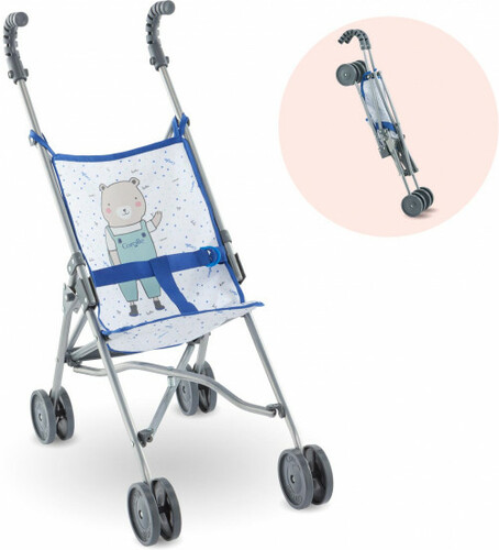 Corolle Corolle Mon Grand bébé Poussette Canne Bleue pour bébé 36/42/52 cm 4062013140735