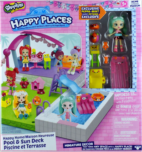 Shopkins Happy Places Shopkins Happy Places série 2 piscine et terrasse 672781563670