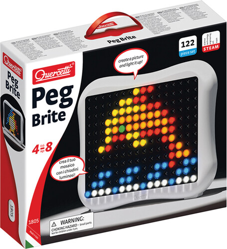 Quercetti Peg Brite 122 pieces (Lite-Brite) Quercetti 1805 8007905018057