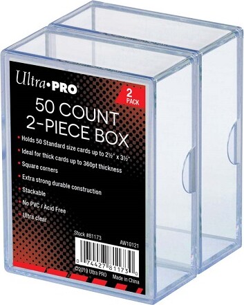 Ultra PRO Boite transparente 2 piece 2X50ct 074427811730