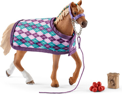 Schleich Schleich 42360 Pur-sang anglais avec couverture 4059433574110