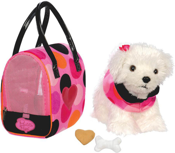 Pucci Pups Pucci Pups chien Bichon et sac de transport à pois 062243327436