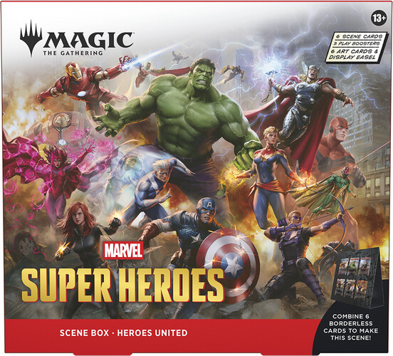 Wizards of the Coast MTG Marvel super heroes - scene box - Heroes united MTG