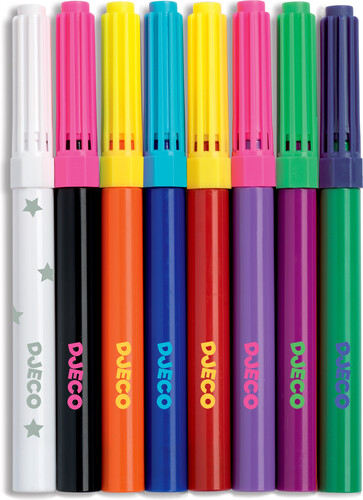 Djeco Feutres magiques, ensemble de 10 (fr/en) 3070900088276