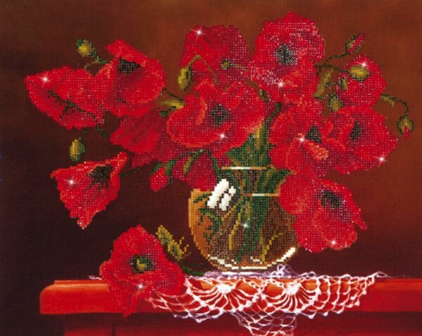 Diamond Dotz Broderie Diamant - Coquelicots (Red Poppies) (Diamond Painting, peinture diamant) 4897073240855