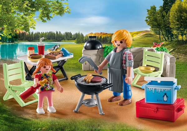 Playmobil Playmobil 71427 Barbecue avec papa et enfant 4008789714275