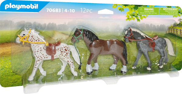 Playmobil Playmobil 70683 3 chevaux 4008789706836